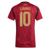 Camiseta Bélgica Romelu Lukaku #10 Primera Equipación Replica Eurocopa 2024 para mujer mangas cortas